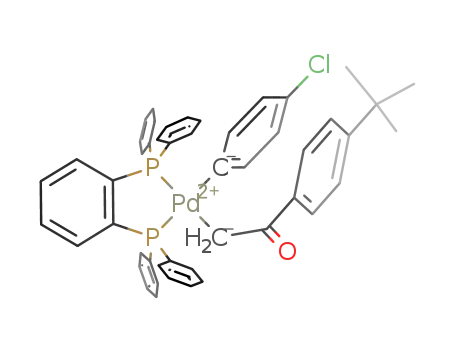 [Pd(1,2-bis(diphenylphosphino)benzene)(4-chlorophenyl)(CH<sub>2</sub>C(O)C<sub>6</sub>H<sub>4</sub>-4-t-Bu)]