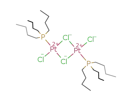 Molecular Structure of 15670-38-9 (Di-mu-Chlorodichlorobis(tributylphosphine)diplatinum)