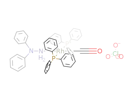 trans-{Rh(CO)(PPh<sub>3</sub>)2(NH<sub>2</sub>NPh<sub>2</sub>)}ClO<sub>4</sub>