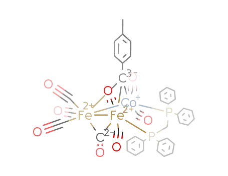 CoFe<sub>2</sub>(CC<sub>6</sub>H<sub>4</sub>CH<sub>3</sub>)(CO)8((C<sub>6</sub>H<sub>5</sub>)2PCH<sub>2</sub>P(C<sub>6</sub>H<sub>5</sub>)2)
