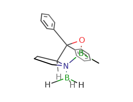 Molecular Structure of 545435-36-7 (Boron,trihydro[(7R)-tetrahydro-1-methyl-3,3-diphenyl-1H,3H-pyrrolo[1,2-c][1,3,2]oxazaborole-kN7]-, (T-4)-(9CI))
