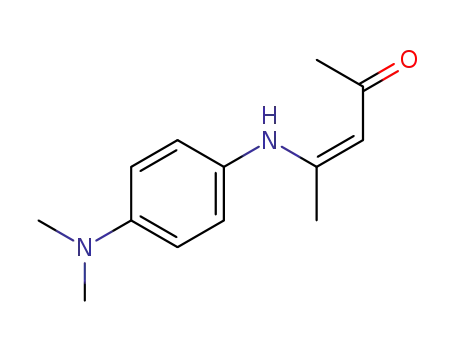 Molecular Structure of 88074-22-0 (3-Penten-2-one, 4-[[4-(dimethylamino)phenyl]amino]-, (Z)-)