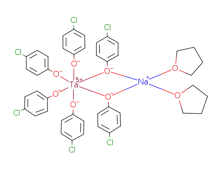 Molecular Structure of 166761-50-8 (Ta(OC<sub>6</sub>H<sub>4</sub>Cl)4Na(OC<sub>6</sub>H<sub>4</sub>Cl)2(C<sub>4</sub>H<sub>8</sub>O)2)