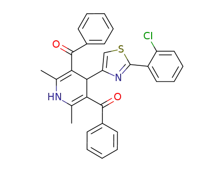 4-[2-(2-chlorophenylthiazol)-4-yl]-2,6-dimethyl-3,5-dibenzoyl-1,4-dihydropyridine