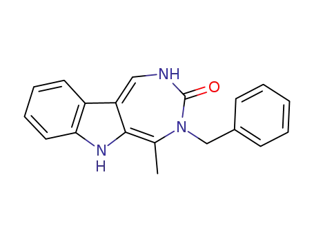 Molecular Structure of 1192284-10-8 (4-benzyl-5-methyl-4,6-dihydro[1,3]diazepino[5,6-b]indol-3(2H)-one)