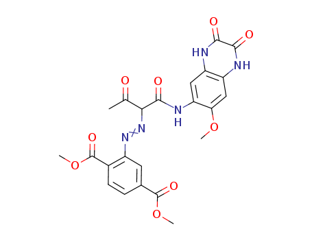 Dimethyl 2-[[2-oxo-1-[[(1,2,3,4-tetrahydro-7-methoxy-2,3-dioxo-6-quinoxalinyl)amino]carbonyl]propyl]azo]-1,4-benzenedicarboxylate (CAS No. 220198-21-0)
