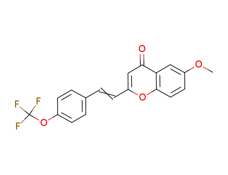 6-methoxy-2-[2-(4-trifluoromethoxyphenyl)vinyl]chromen-4-one