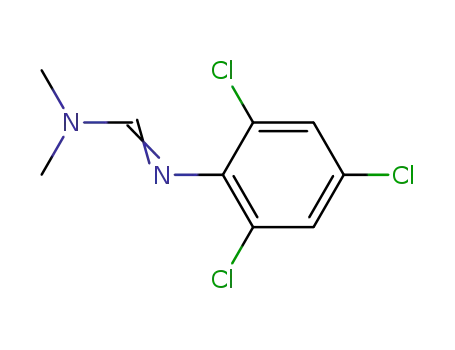 Molecular Structure of 3240-00-4 (Methanimidamide, N,N-dimethyl-N'-(2,4,6-trichlorophenyl)-)