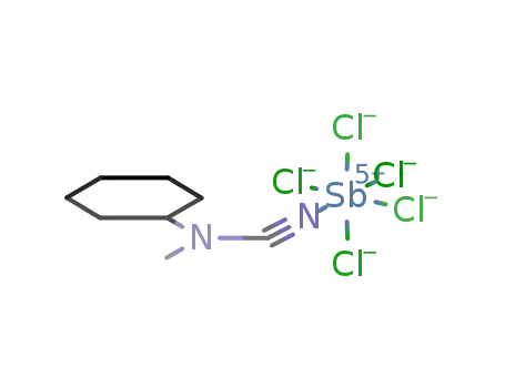 Molecular Structure of 89953-16-2 (antimony pentachloride-cyclohexylmethylcyanamide)