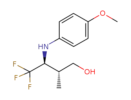 (2R,3S)-4,4,4-trifluoro-3-(4-methoxyphenylamino)-2-methylbutan-1-ol