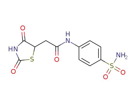 2-(2,4-dioxo-thiazolidin-5-yl)-N-(4-sulfamoyl-phenyl)-acetamide