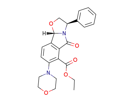 (3R,9bS)-ethyl 2,3,5,9b-tetrahydro-7-morpholino-5-oxo-3-phenyloxazolo[2,3-a]isoindole-6-carboxylate