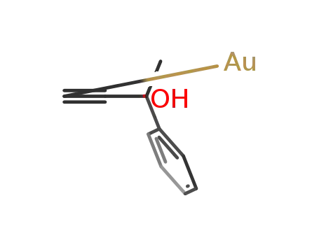 Au<sup>(1+)</sup>*CCC(CH<sub>3</sub>)(OH)C<sub>6</sub>H<sub>5</sub><sup>(1-)</sup>=[AuCCC(CH<sub>3</sub>)(OH)C<sub>6</sub>H<sub>5</sub>]