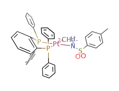 (o-bis(diphenylphosphino)benzene)PtMe(NHSO<sub>2</sub>-p-C<sub>6</sub>H<sub>4</sub>CH<sub>3</sub>)