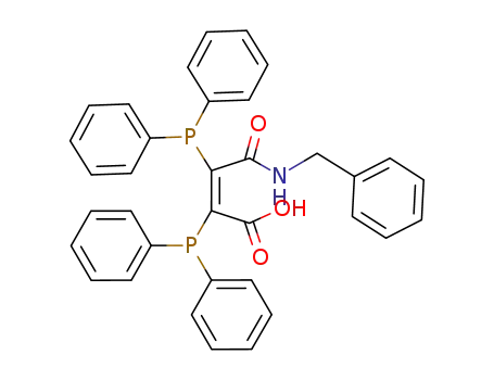 Molecular Structure of 188747-35-5 (2-Butenoic acid,
2,3-bis(diphenylphosphino)-4-oxo-4-[(phenylmethyl)amino]-, (Z)-)