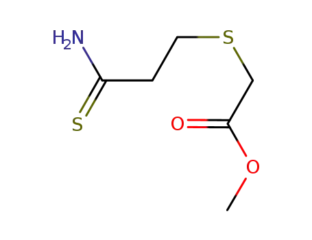 Molecular Structure of 175202-95-6 (METHYL 2-[(3-AMINO-3-THIOXOPROPYL)THIO]ACETATE)