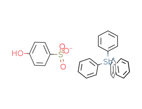 Molecular Structure of 209463-67-2 (tetraphenylantimony 4-hydroxybenzenesulfonate)
