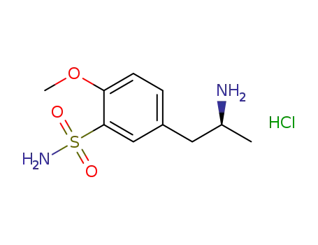 Molecular Structure of 86225-65-2 (3-(4'-METHOXY-3'-SULFONAMIDOPHENYL)-2-PROPYLAMINE, HYDROCHLORIDE)