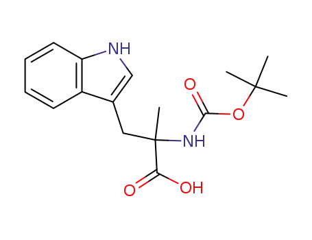 Molecular Structure of 114779-79-2 (BOC-ALPHA-METHYL-DL-TRYPTOPHAN)