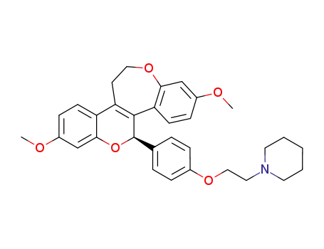 1-[2-[4-[(19R)-5,15-dimethoxy-8,18-dioxatetracyclo[9.8.0.02,7.012,17]nonadeca-1(11),2(7),3,5,12(17),13,15-heptaen-19-yl]phenoxy]ethyl]piperidine