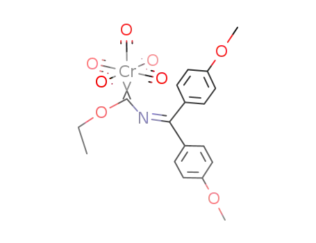 (CO)5CrC(OC<sub>2</sub>H<sub>5</sub>)NC(C<sub>6</sub>H<sub>4</sub>OCH<sub>3</sub>)2