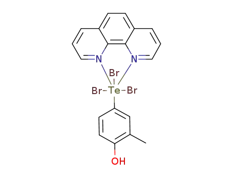 C<sub>19</sub>H<sub>15</sub>Br<sub>3</sub>N<sub>2</sub>OTe