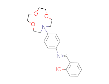 Molecular Structure of 558438-07-6 (Phenol,
2-[[[4-(1,4,7-trioxa-10-azacyclododec-10-yl)phenyl]imino]methyl]-)
