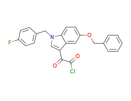 5-benzyloxy-1-(4-fluorobenzyl)indol-3-yl-glyoxylic acid chloride