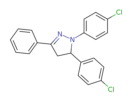 1H-Pyrazole, 1,5-bis(4-chlorophenyl)-4,5-dihydro-3-phenyl-