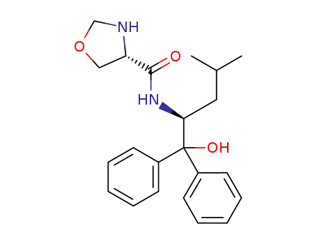 (4S)-N-((S)-1-hydroxy-4-methyl-1,1-diphenylpentan-2-yl)oxazolidine-4-carboxamide