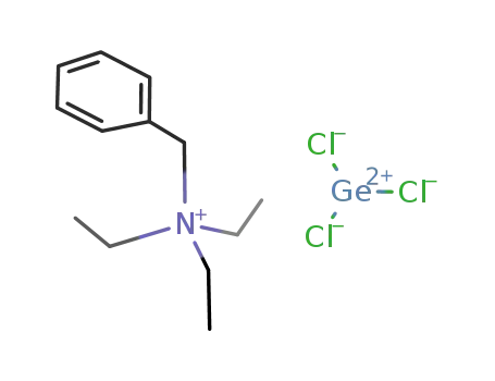 Molecular Structure of 208348-62-3 (benzyltriethylammonium trichlorogermanate(II))