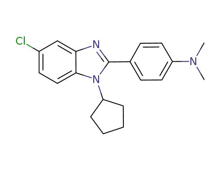 5-chloro-1-cyclopentyl-2-(4-N,N-dimethylaminophenyl)-1H-benzimidazole