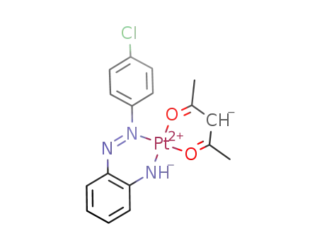 [(2-(p-chlorophenylazo)aniline-H)Pt(acetylacetone-H)]