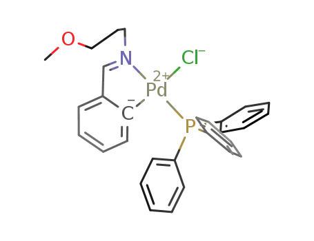 [PdCl(C6H4-2-C(H)=NCH2CH2CH2OMe-κ-C1,N)(triphenylphosphine)]