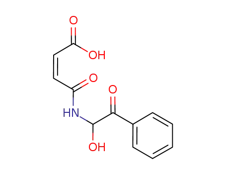 Molecular Structure of 1119505-30-4 (N-(1-hydroxy-2-oxo-2-phenylethyl)maleamic acid)