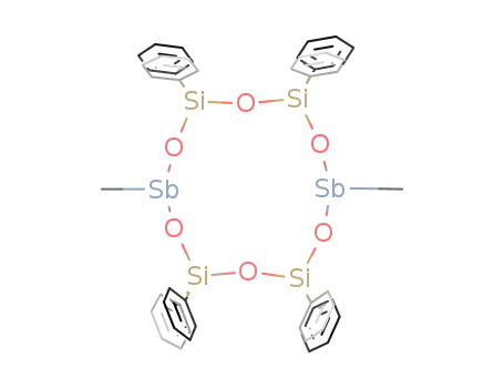 Molecular Structure of 169828-90-4 (2,8-dimethyl-1,3,5,7,9,11-hexaoxa-4,4',6,6',10,10',12,12'-octaphenyl-4,6,10,12-tetrasila-2,8-distibacylododecane)