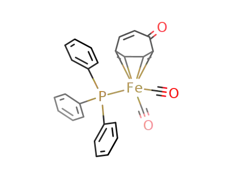 dicarbonyltriphenylphosphine(η4-tropone)iron