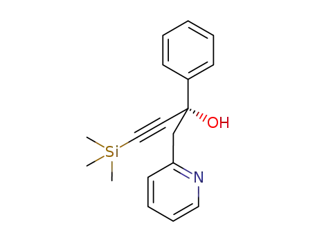 (S)-2-phenyl-1-pyridin-2-yl-4-(trimethylsilanyl)but-3-yn-2-ol