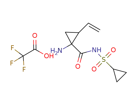 (1R,2S/1S,2R)-cyclopropanesulfonic acid (1-amino-2-vinyl-cyclopropanecarbonyl)-amide trifluoroacetic acid