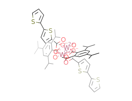 trans-(tungsten)2(2,4,6-triisopropylbenzoate)2(OOC(2,4-thiophene)2H)