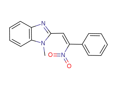 Molecular Structure of 1190247-79-0 ((Z)-2-(1-methylbenzimidazol-2-yl)-1-nitro-1-phenylethene)