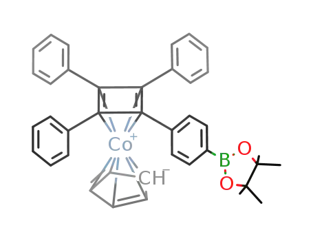 (C<sub>5</sub>H<sub>5</sub>)Co(C<sub>4</sub>(C<sub>6</sub>H<sub>5</sub>)3C<sub>6</sub>H<sub>4</sub>BO<sub>2</sub>C<sub>2</sub>(CH<sub>3</sub>)4)