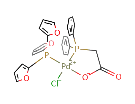 [SP-4-3]-chloro-((diphenylphosphino)acetate-κ2P,O)-tri(2-furyl)phosphinepalladium(II)