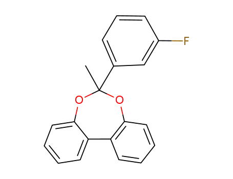 Molecular Structure of 1042724-25-3 (6-methyl-6-(3-fluorophenyl)dibenzo[d,f][1,3]dioxepine)