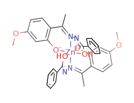 Zn(C<sub>6</sub>H<sub>5</sub>COHN<sub>2</sub>CCH<sub>3</sub>C<sub>6</sub>H<sub>3</sub>OCH<sub>3</sub>O)2