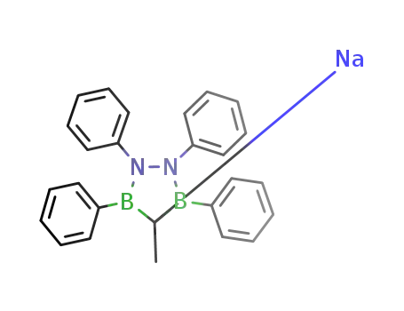 Molecular Structure of 1048638-05-6 (4-methyl-1,2,3,5-tetraphenyl-1,2-diaza-3,5-diborolyl sodium)