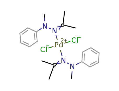 trans-bis(acetone methylphenylhydrazone)dichloropalladium(II)