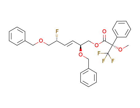 (2S,3E,5R)-2,6-bis(benzyloxy)-5-fluorohex-3-en-1-yl (2S)-3,3,3-trifluoro-2-methoxy-2-phenylpropanoate