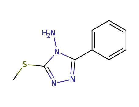 Molecular Structure of 39573-67-6 (4-amino-3-methylthio-5-phenyl-1,2,4-triazole)