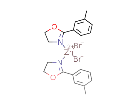 bis-(2-[m-tolyl]-2-oxazoline-κ1N) zinc(II) bromide